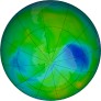 Antarctic ozone map for 2024-12-06